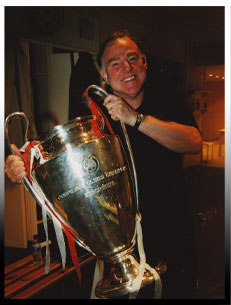Jimmy with the Champions League Trophy May 1999